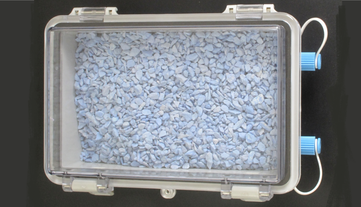 Dri-Tech Desiccant Chamber filled with Drierite