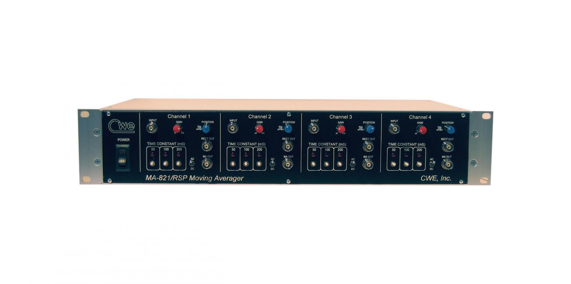 MA-821/RSP 4-Channel, rack-mounted moving averager