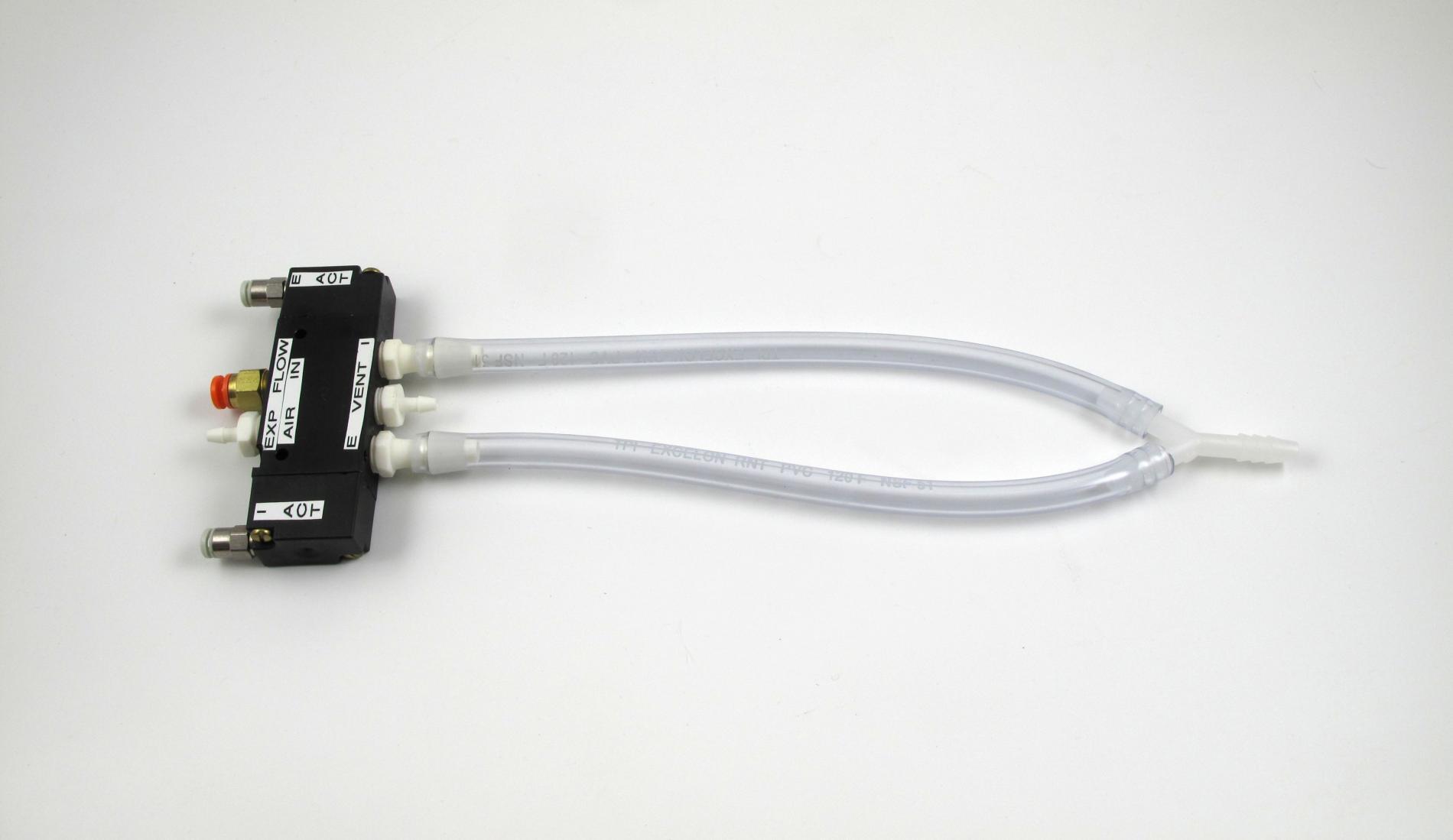 Pneumatic Valve S: Non-magnetic valve set for MRI-1 ventilator with tubing & fittings, rabbit - large rodents