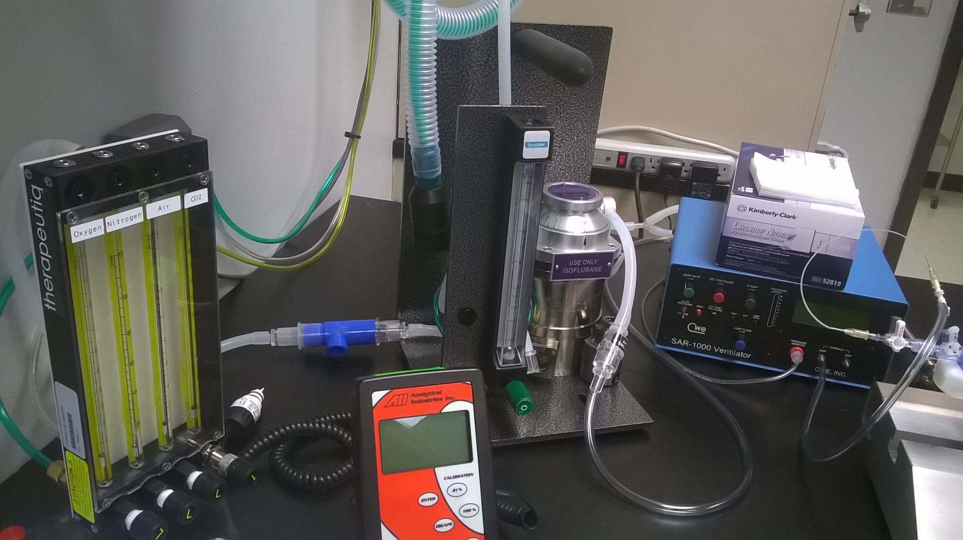 CWE's SAR-1000 Ventilator at Dr. Nicole Nichol's lab at the University of Missouri CWE's SAR-1000 Ventilator used in ALS research at the University of Missouri
