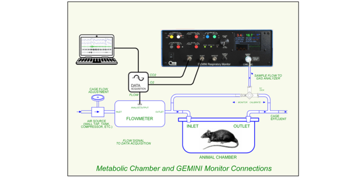 Metabolic Monitoring Using the GEMINI O2 & CO2 Monitor
