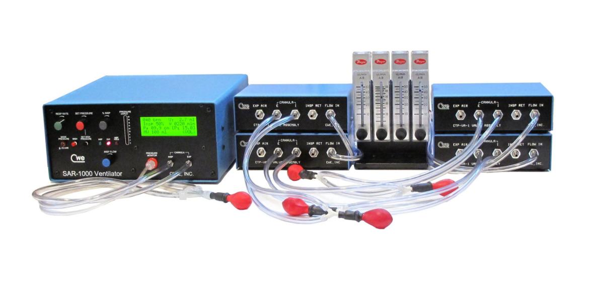 Ventilate up to 5 Animals Simultaneously with 1 CWE Ventilator